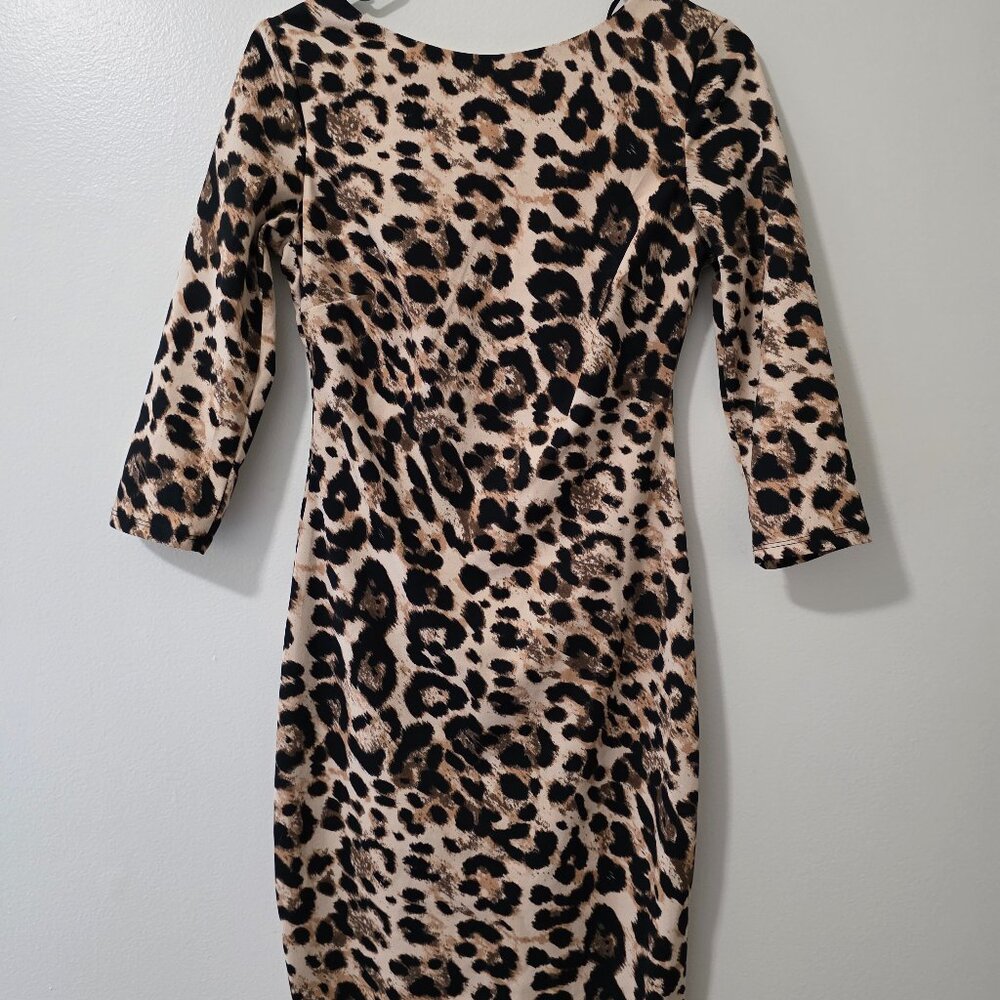 Leopard print dress